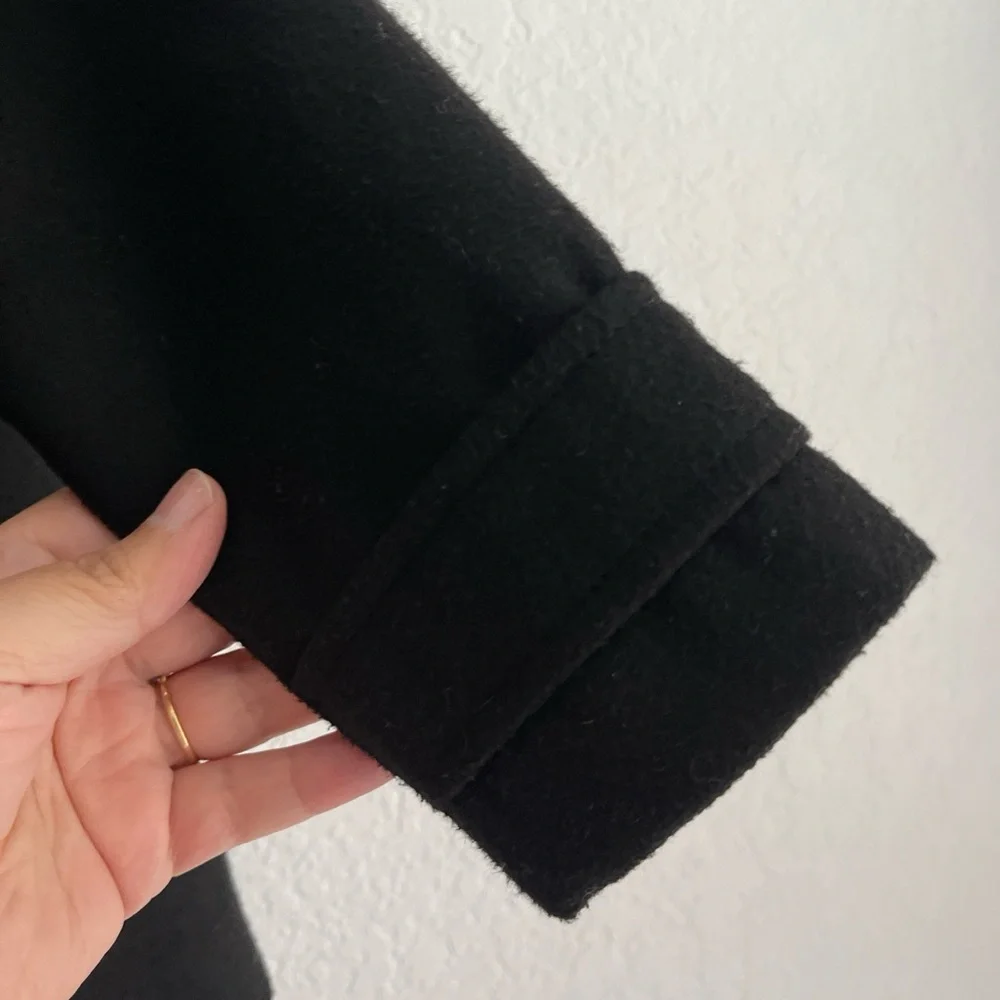 Old Navy Black Double-Breasted Girls Peacoat